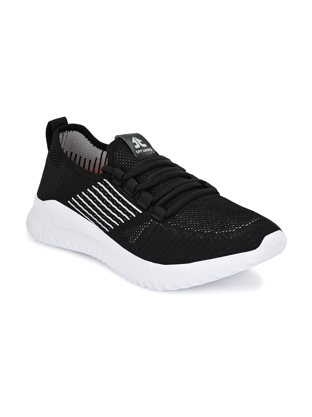 

OFF LIMITS Men Black Mesh Running Non-Marking Shoes