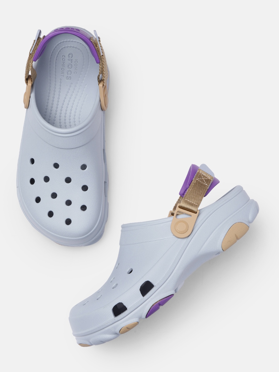 

Crocs Unisex Blue Solid Clogs