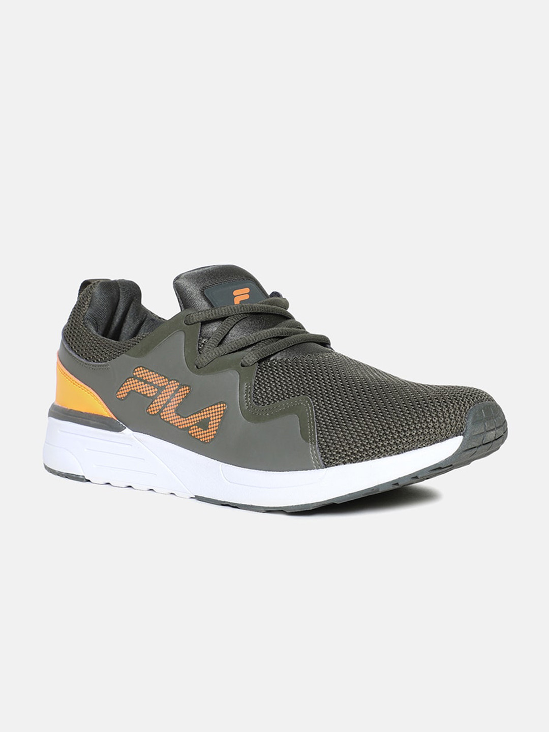 

FILA Men Green Colourblocked PU Sneakers