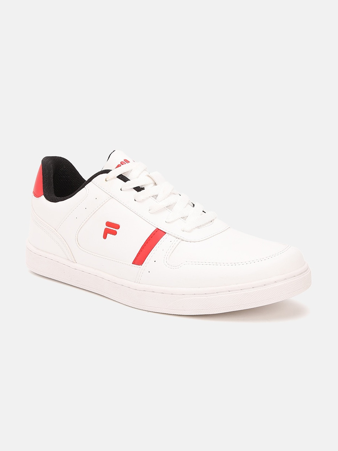 

FILA Men White Solid PU Sneakers