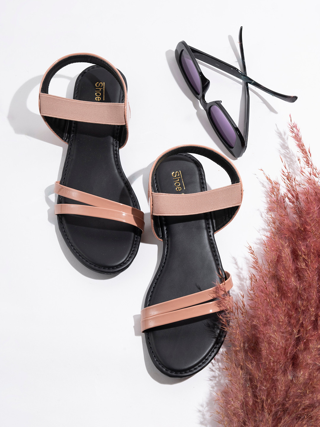 

Shoetopia Women Peach-Coloured Open Toe Flats
