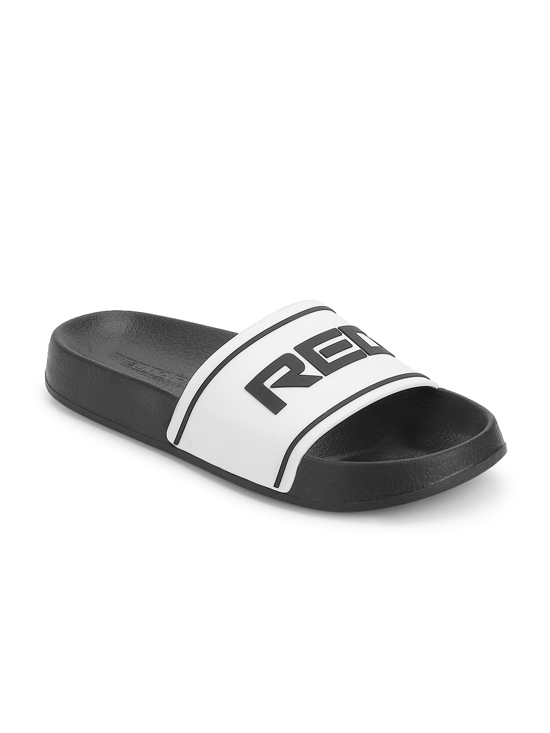 

Red Tape Men White & Black Printed Sliders