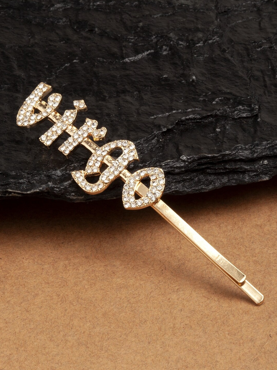 

Ferosh Gold Virgo Embellished Bobby Pin