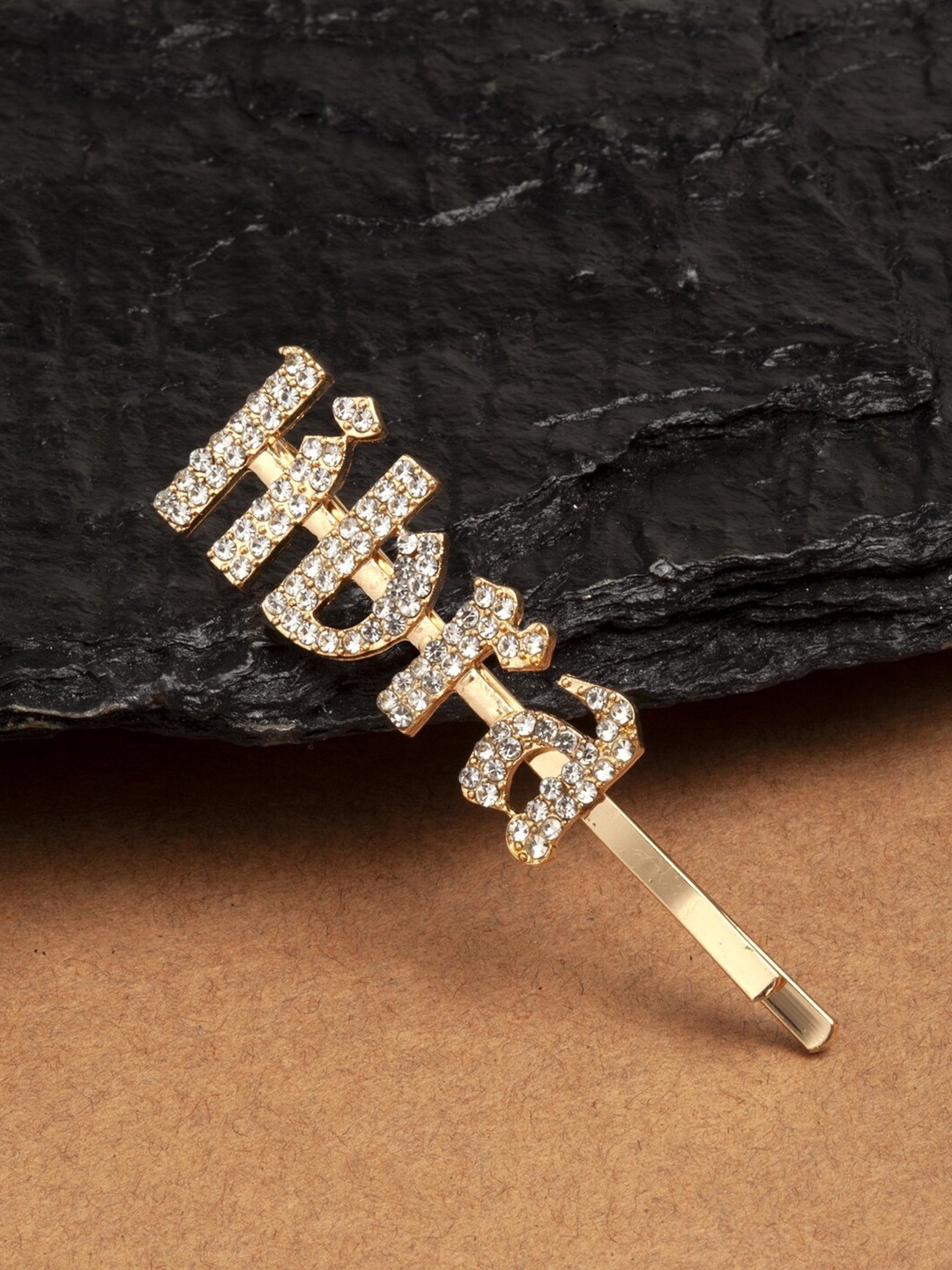 

Ferosh Gold Libra Embellished Bobby Pin