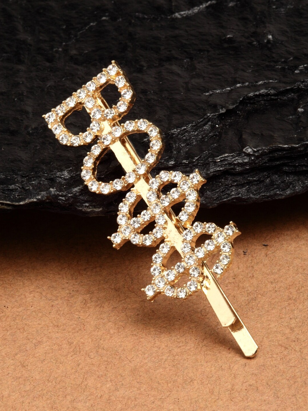 

Ferosh Women Gold-Toned Embellished Bobby Pins