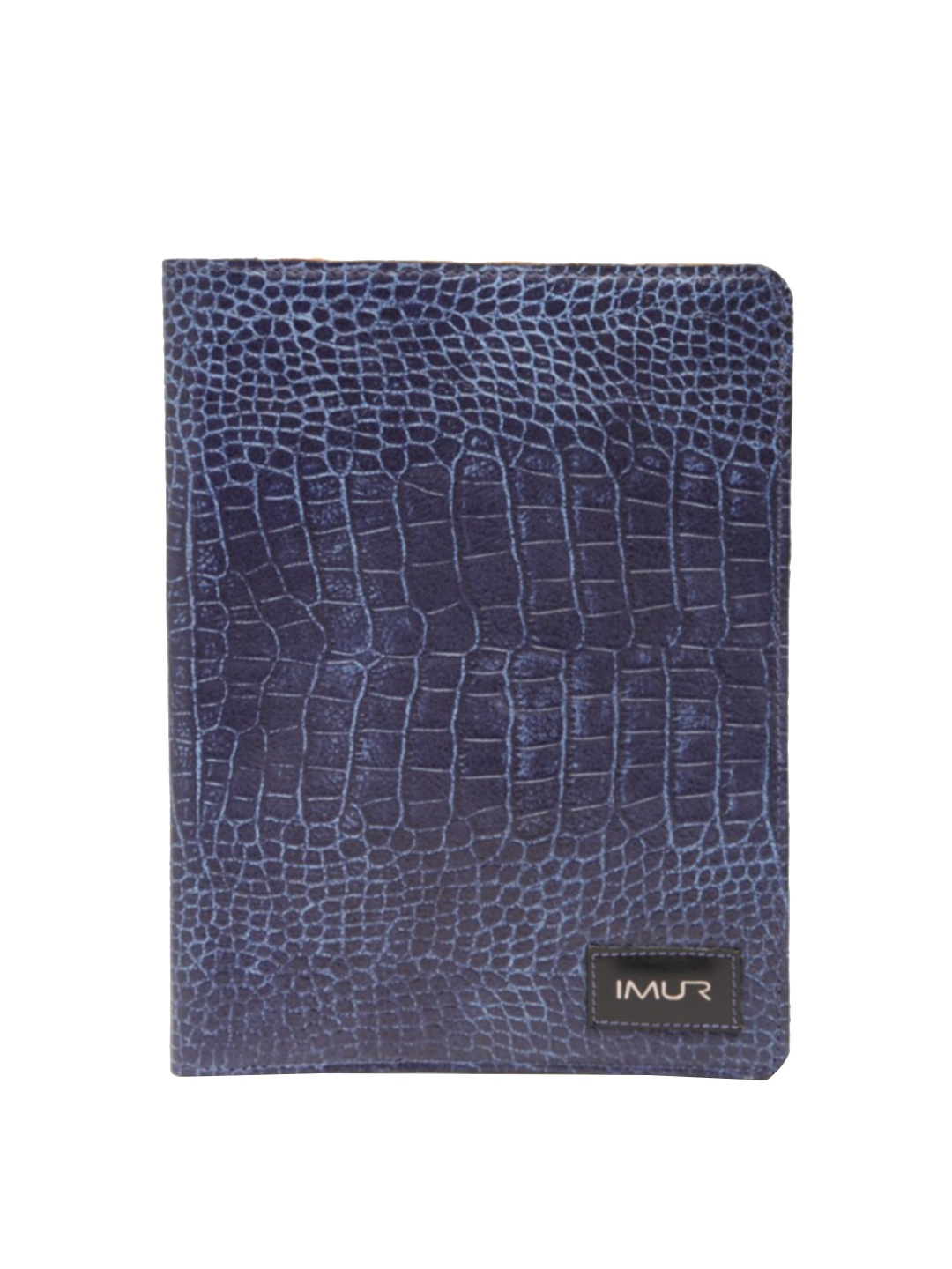 

IMUR Unisex Blue Textured Genuine Leather Tablet Sleeve