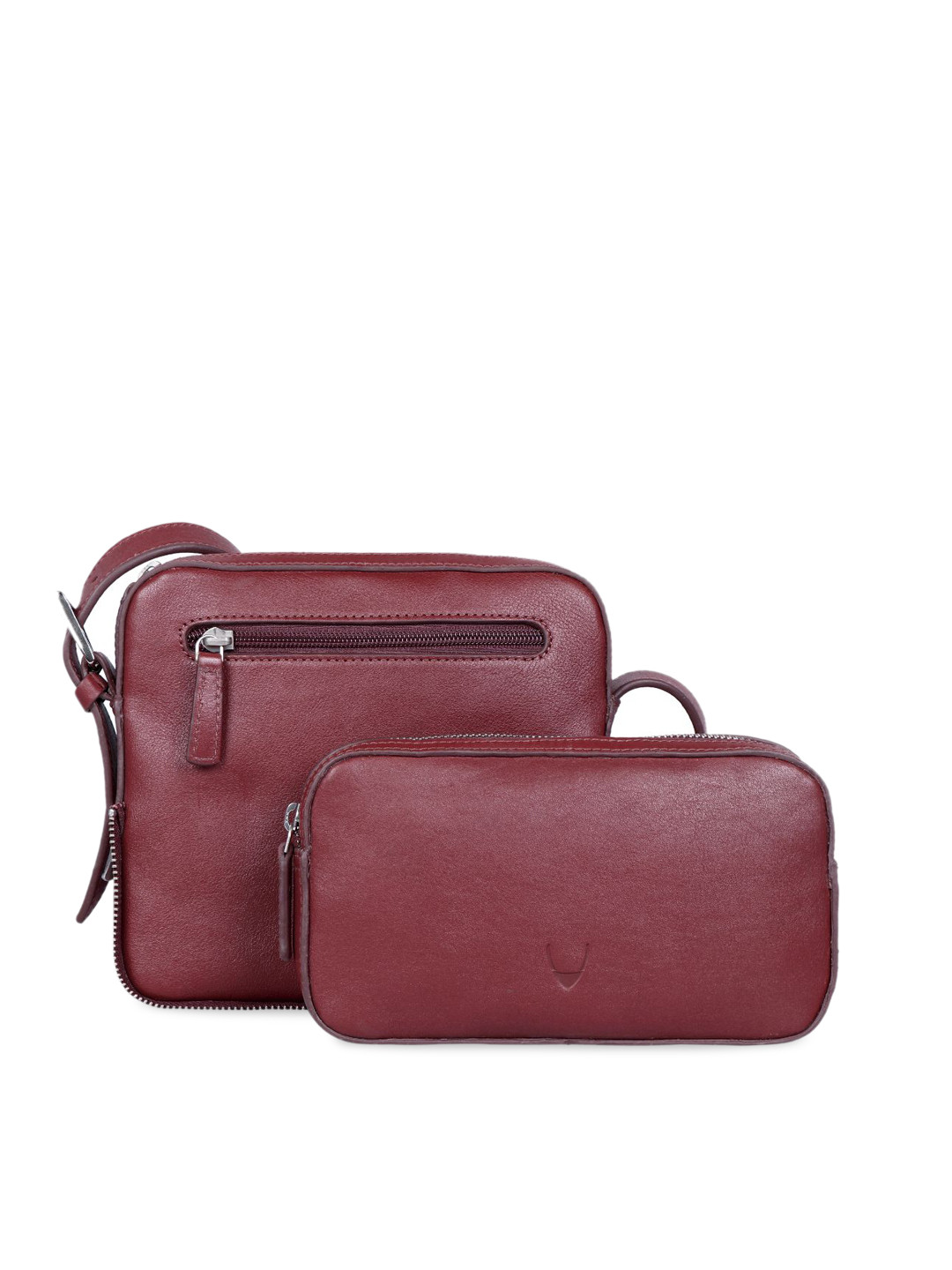 

Hidesign Red Leather Swagger Sling Bag
