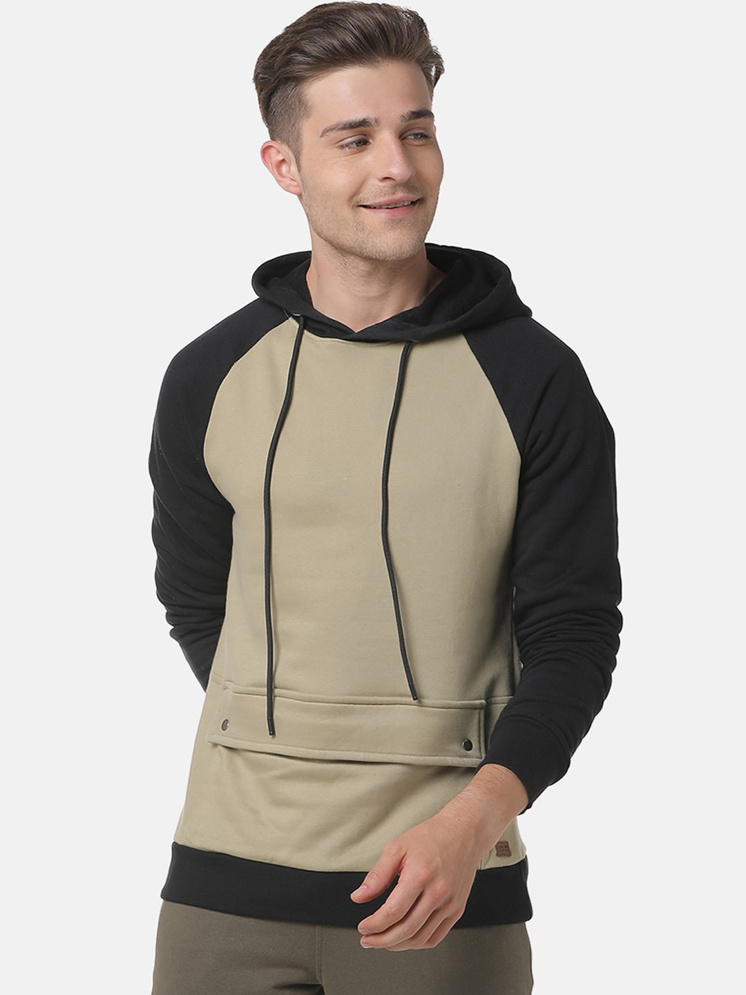 

Campus Sutra Men Olive Green Sweatshirt