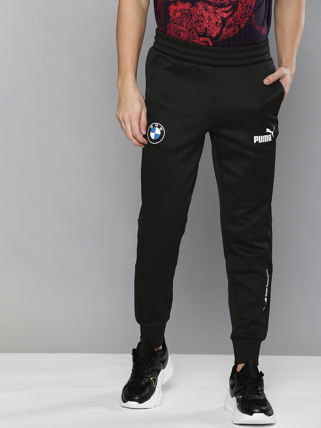 

PUMA Motorsport Men Black Solid Slim Fit dryCELL BMW Motorsports Joggers