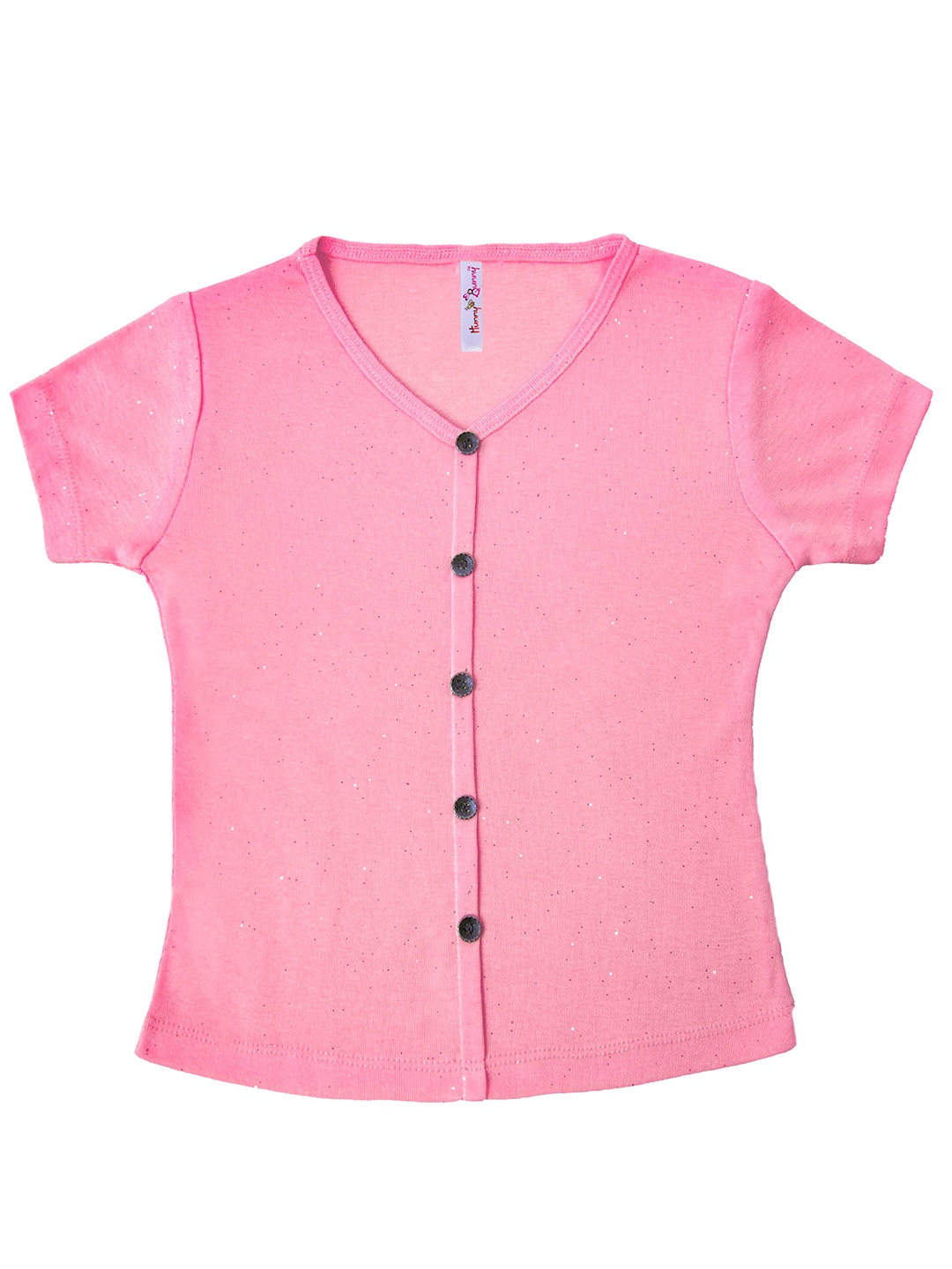 

Hunny Bunny Girls Pink Regular Top