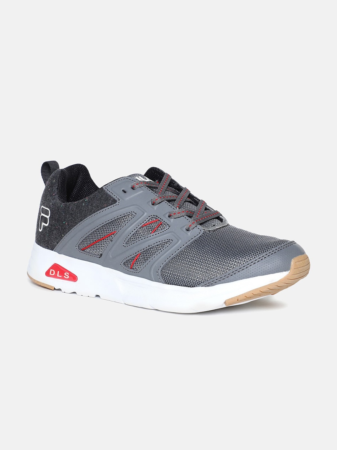 

FILA Men Grey Woven Design PU Sneakers