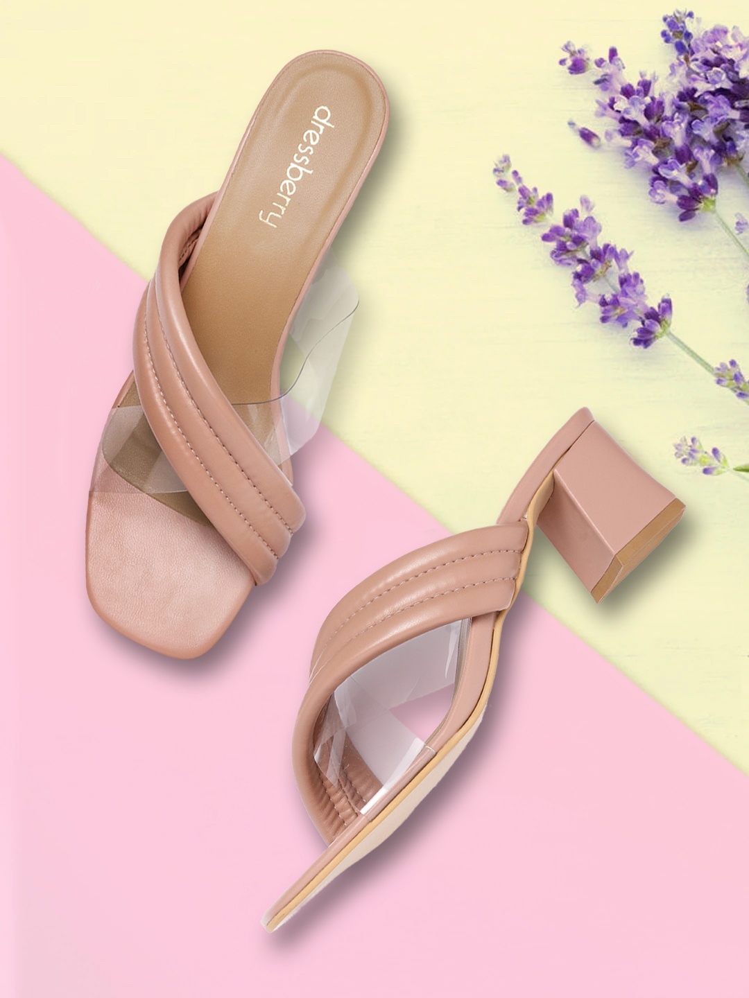 

DressBerry Women Peach-Coloured Block Heels