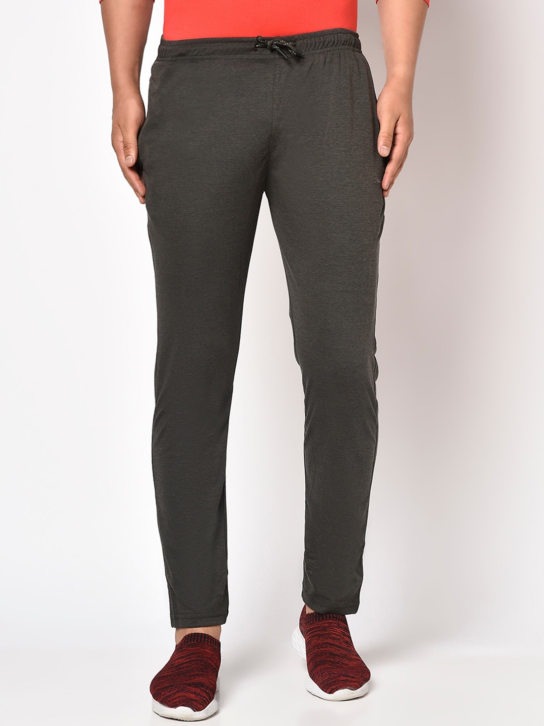 

Octave Men Olive Green Solid Track Pants