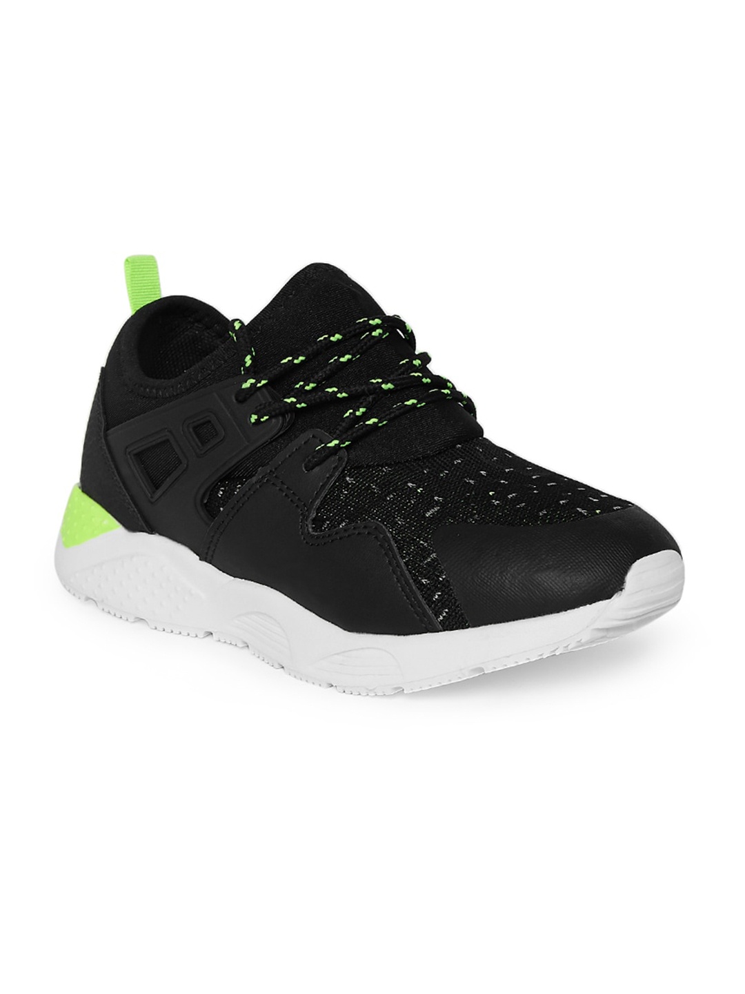 

Pantaloons Junior Boys Black Textile Walking Non-Marking Shoes
