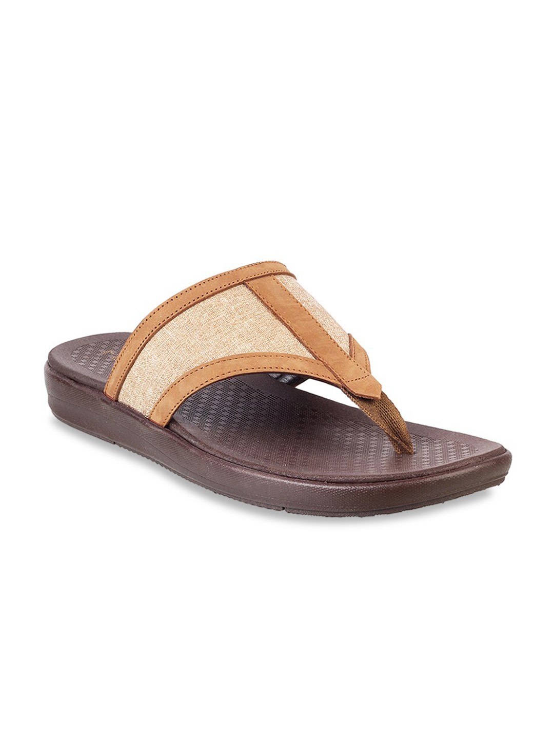 

Metro Women Tan Brown Open Toe Flats