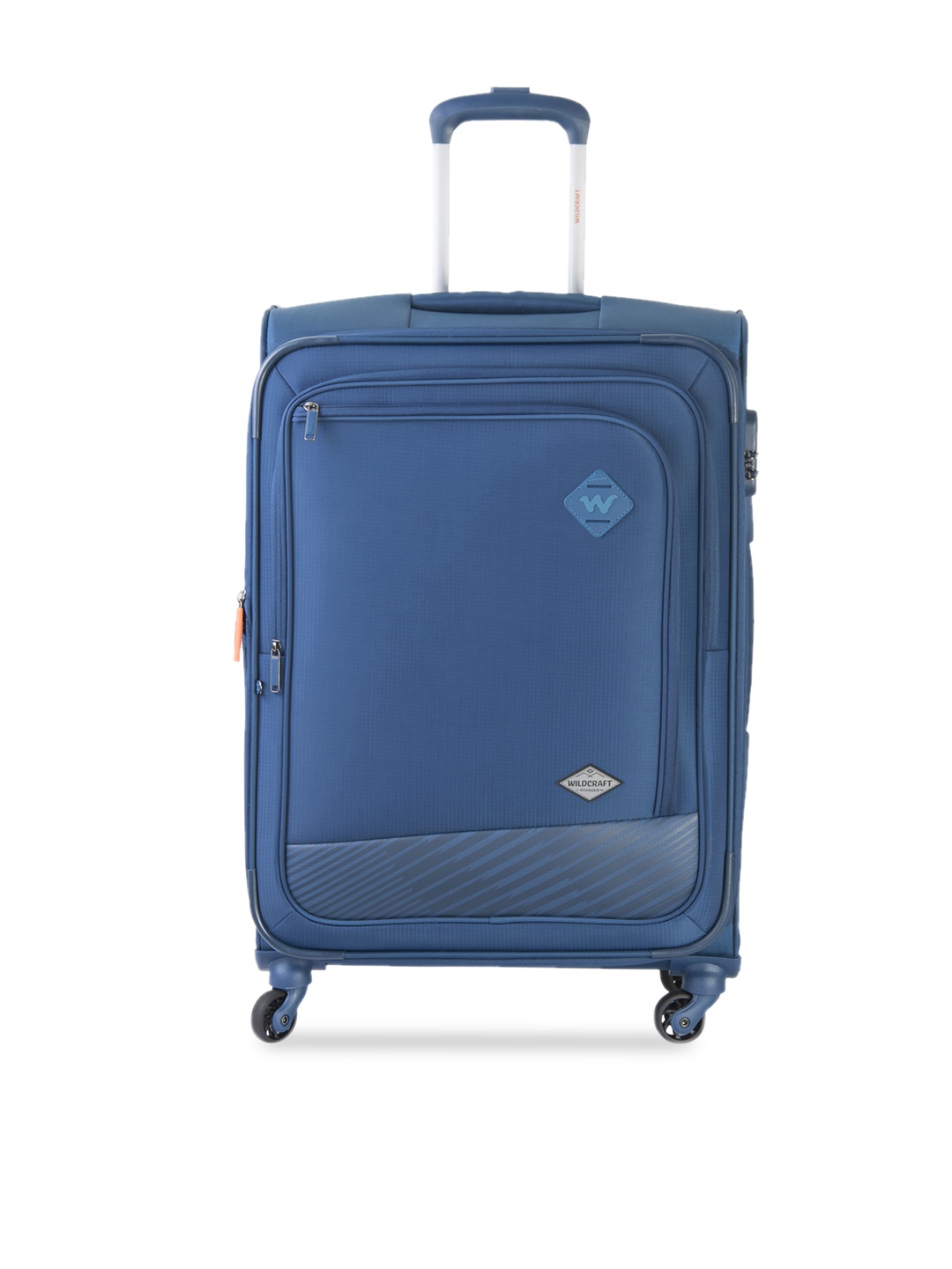 

Wildcraft Sirius Solid Soft-Sided Medium Trolley Suitcase, Blue