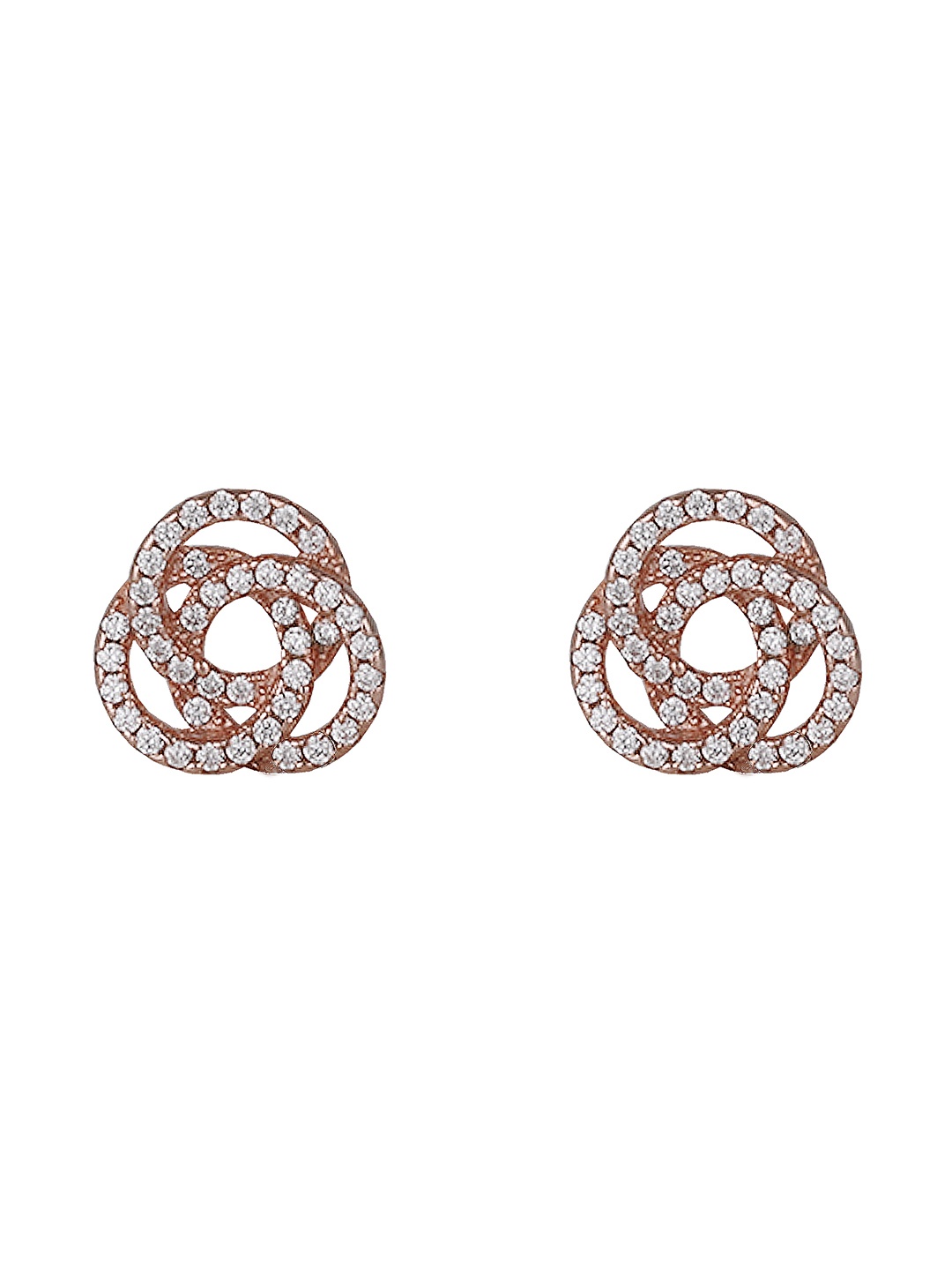 

GIVA Rose Gold Plated Contemporary Studs Earrings