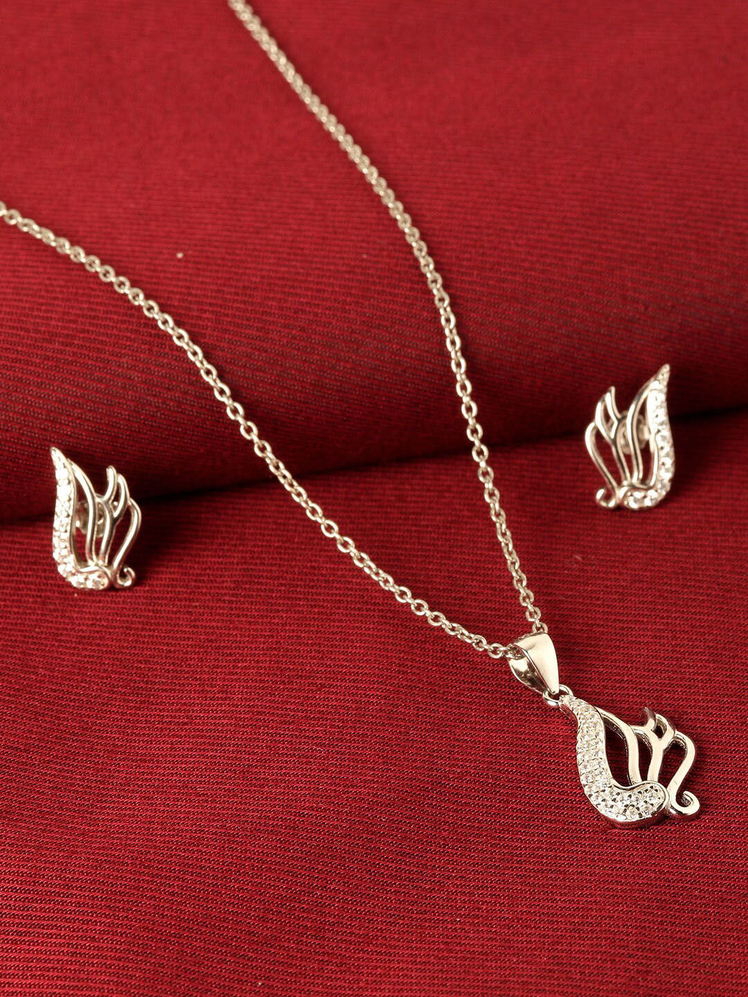 

GIVA 925 Sterling Silver Zircon Winged Set with Earrings & Pendant