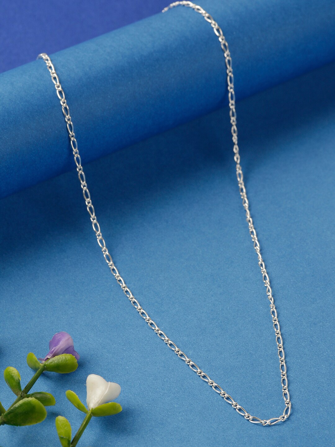 

GIVA 925 Sterling Silver Rhodium Plated Figaro Link Chain