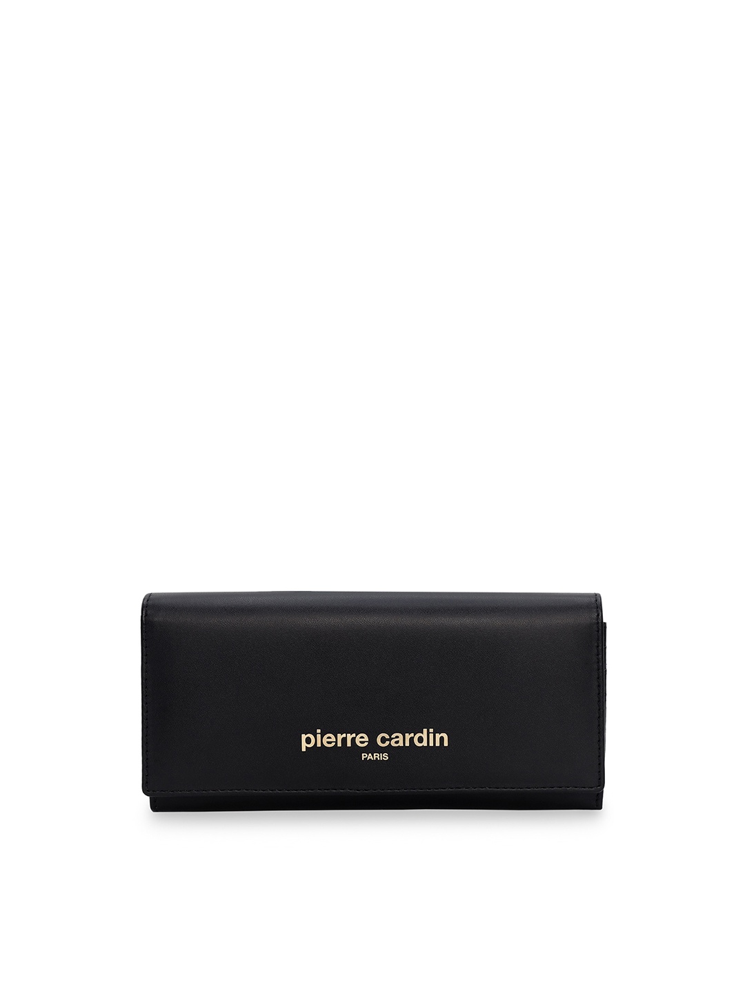 

pierre cardin Women Black Solid PU Two Fold Wallet