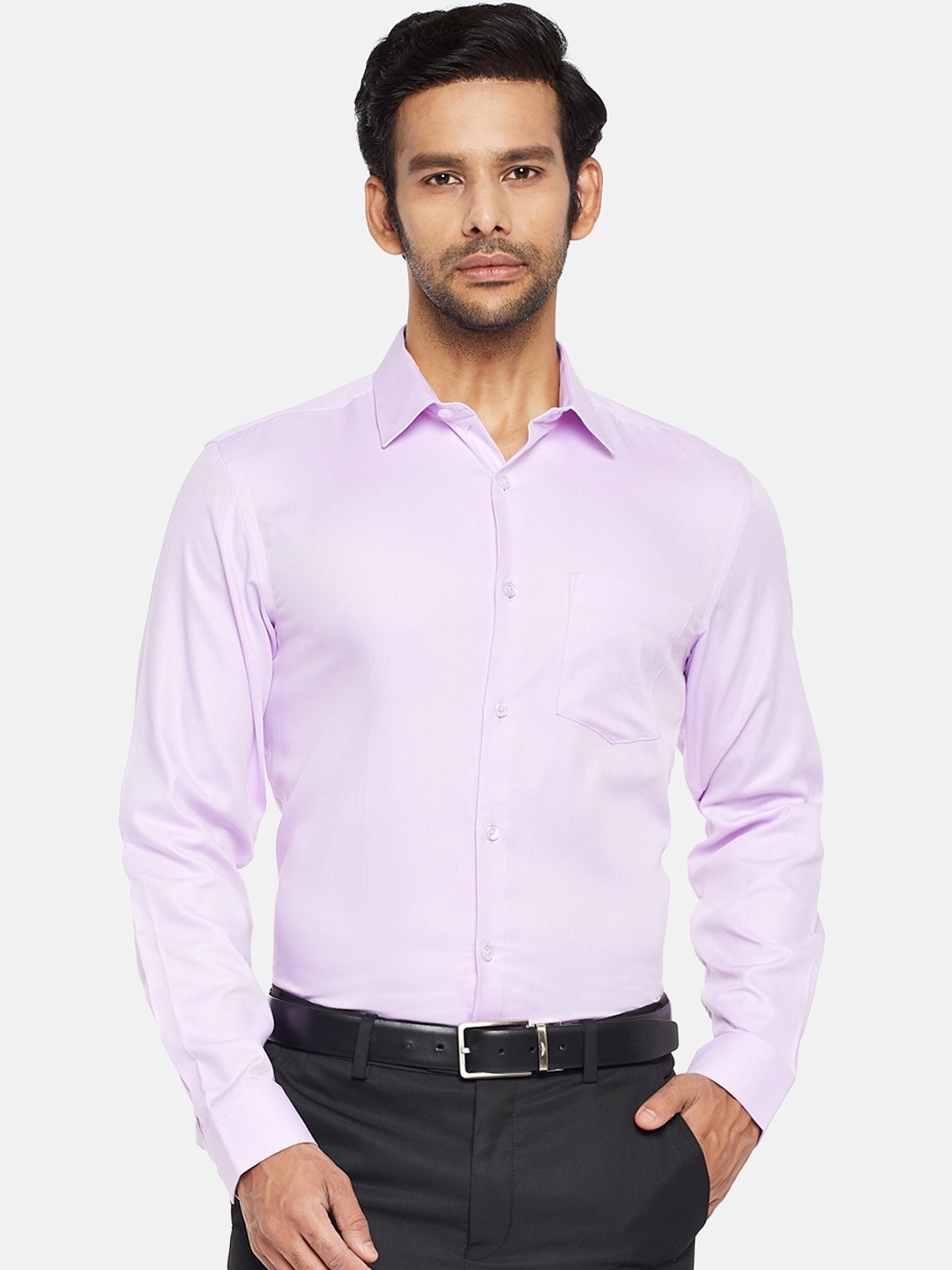 

RICHARD PARKER by Pantaloons Men Purple Slim Fit Casual Shirt