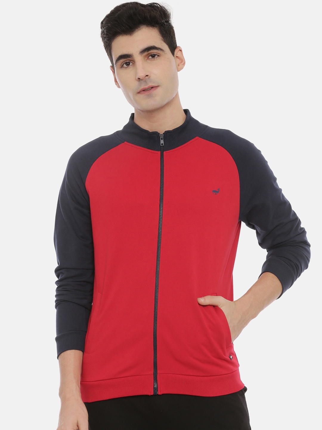 

3PIN Men Red raglan sleeve Sweatshirt