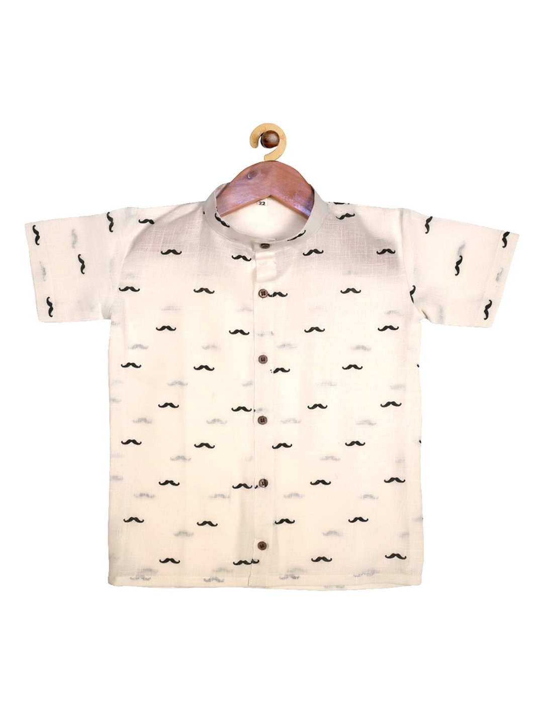 

SOULFULLY INDIAN Boys Off White Printed Casual Shirt