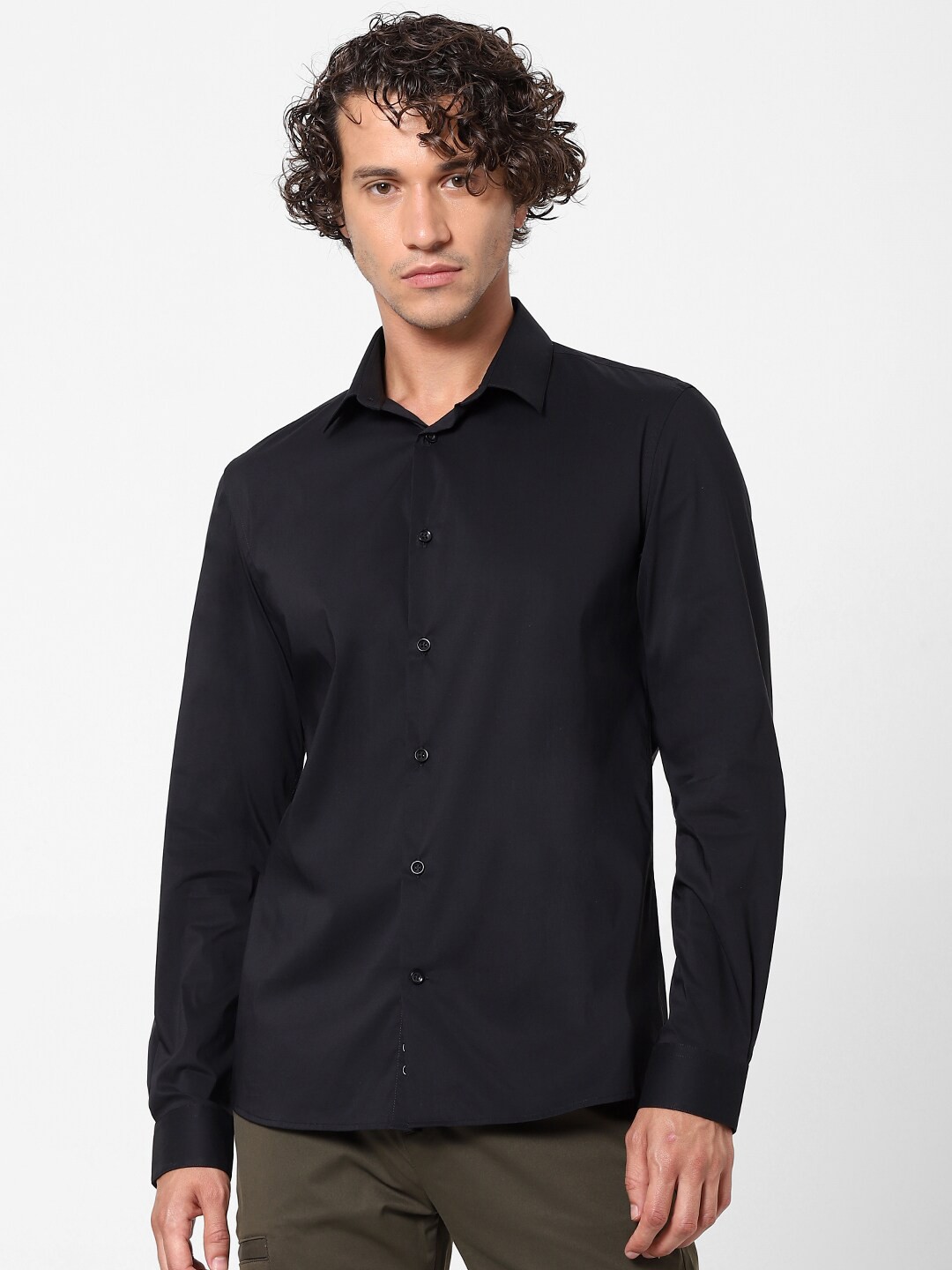 

Celio Men Black Slim Fit Casual Shirt