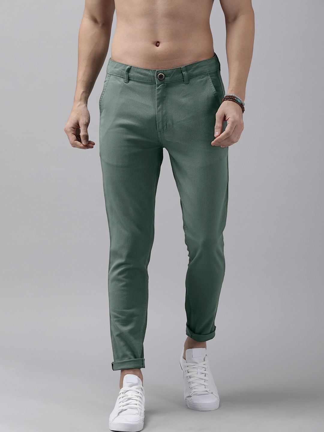 

Roadster Men Green Trousers