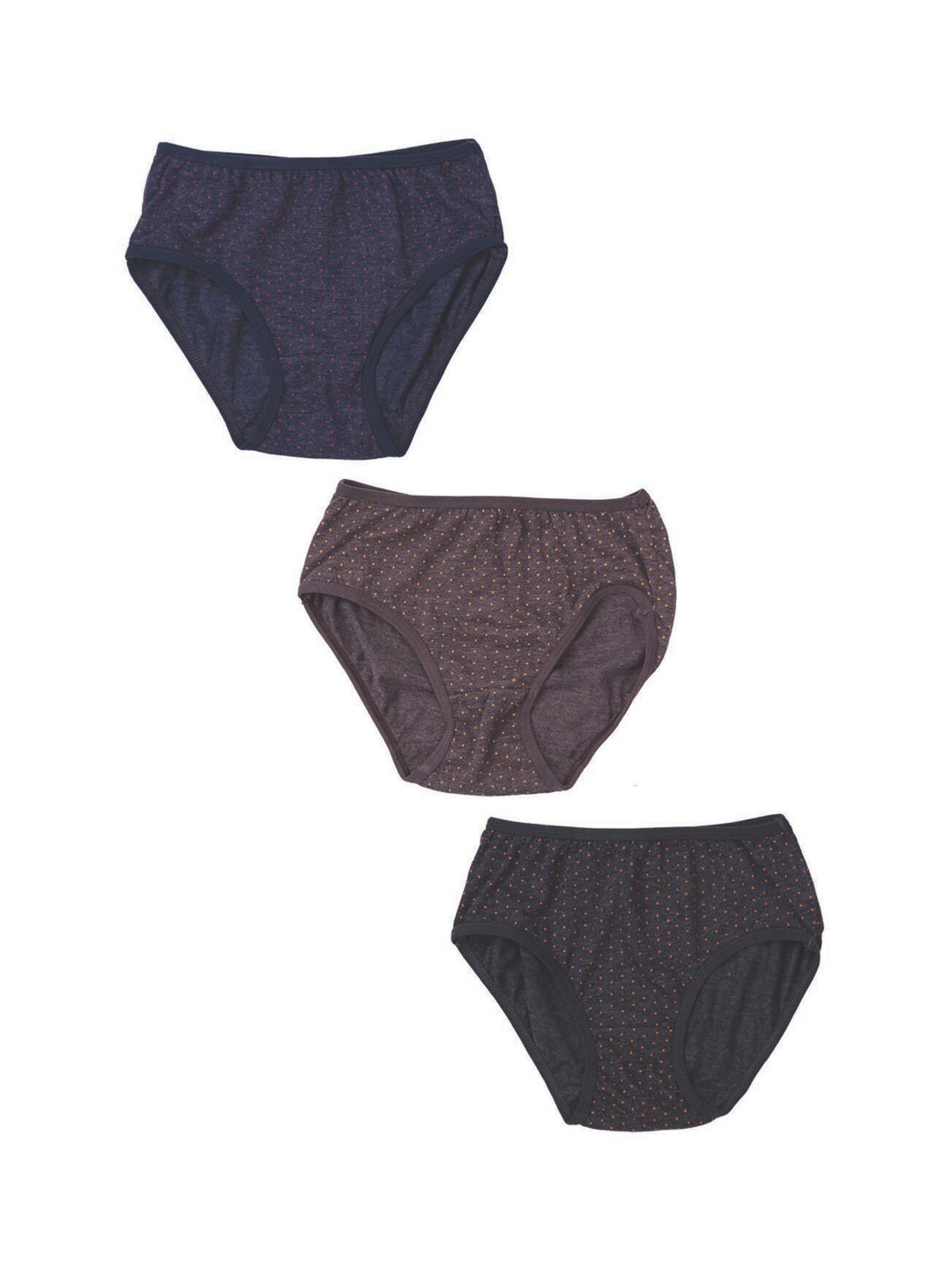 

Zoom Minimondo Kids Pack of 3 Brown & Blue Printed Briefs