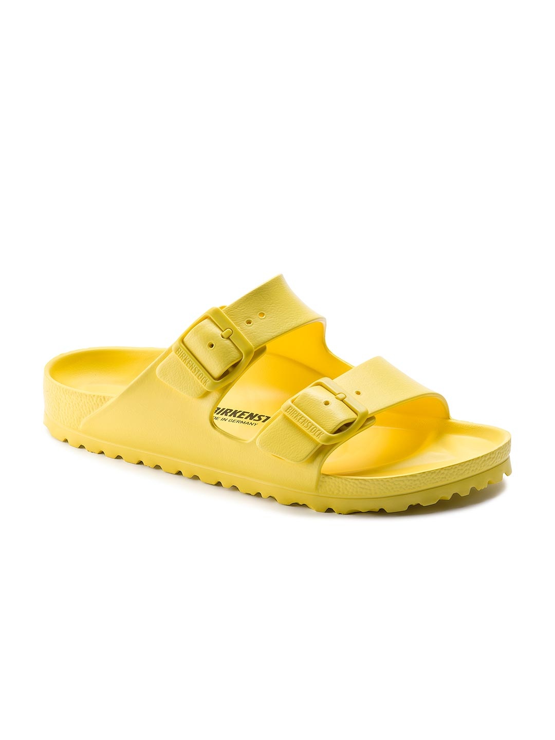 

Birkenstock Unisex Arizona Essentials Yellow Regular-Width Slide Sandals