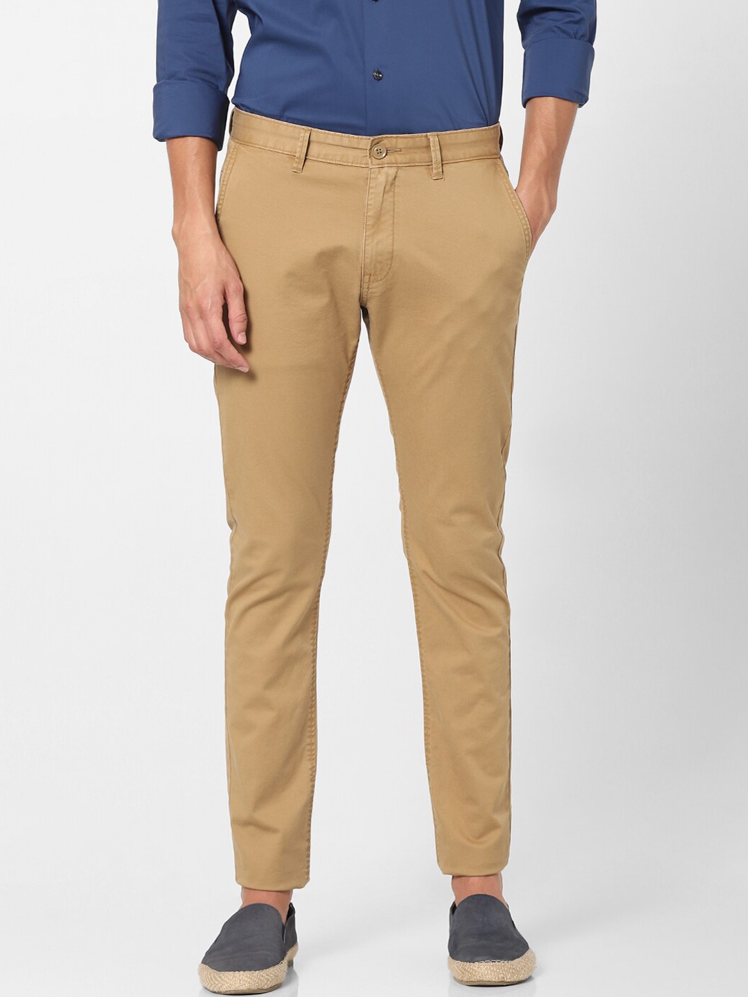 

Celio Men Camel Brown Slim Fit Chinos