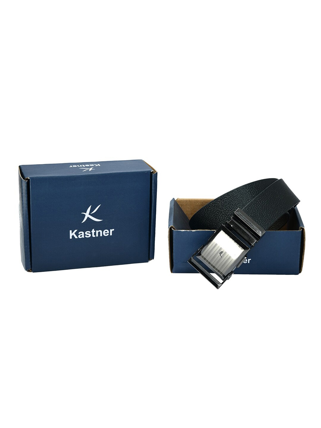 

Kastner Men Black Textured Leather Reversible Formal Belt