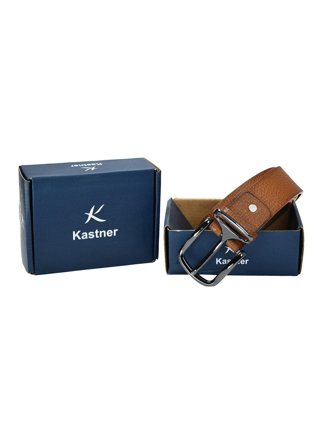 

Kastner Men Tan Textured Leather Formal Belt