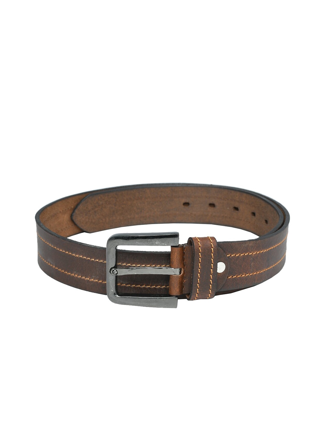 

Kastner Men Brown Textured Leather Belt