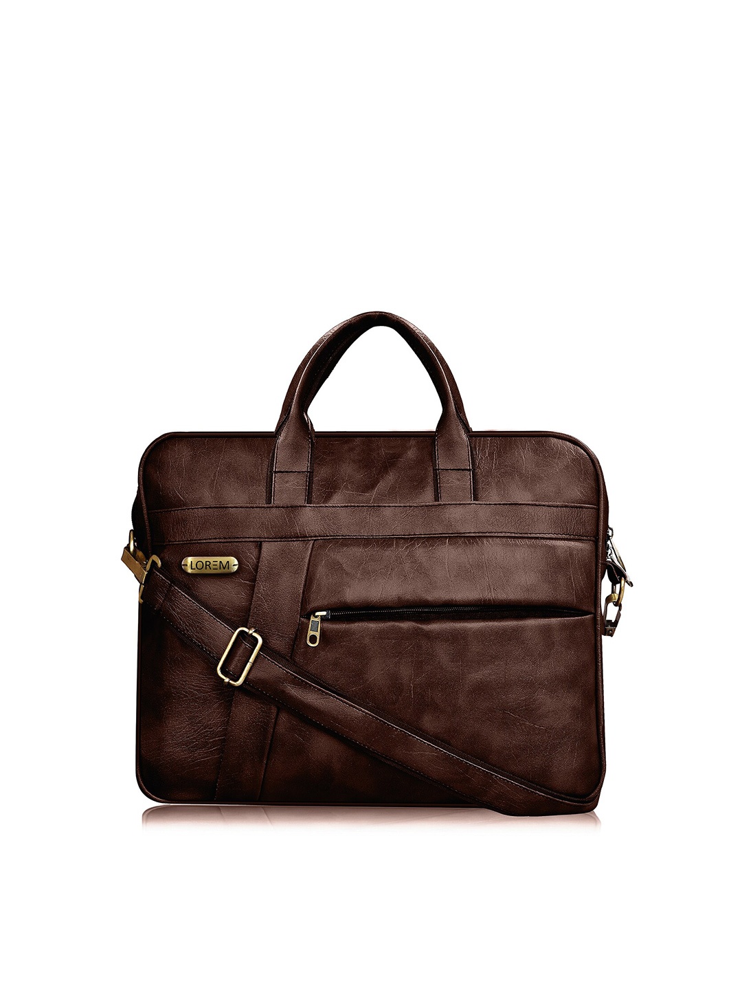

LOREM Unisex Maroon Textured Messenger Bag