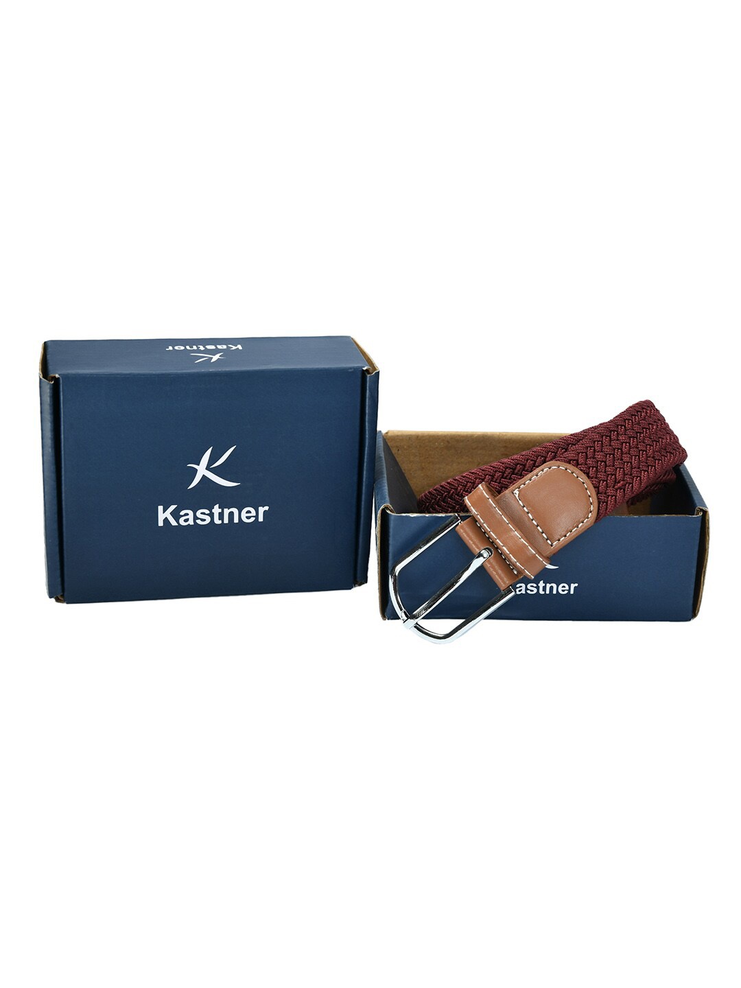 

Kastner Unisex Maroon Braided Stretchable Belt