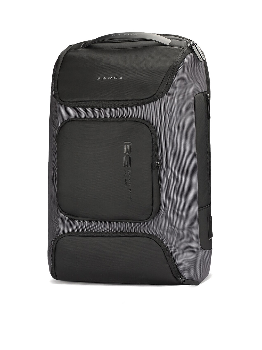 

BANGE Unisex Black & Grey Colourblocked 15" Laptop Bag