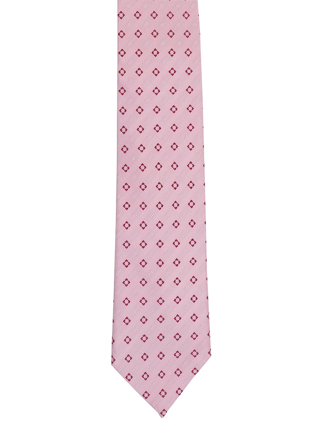 

Alvaro Castagnino Men Pink & Maroon Woven Design Broad Tie
