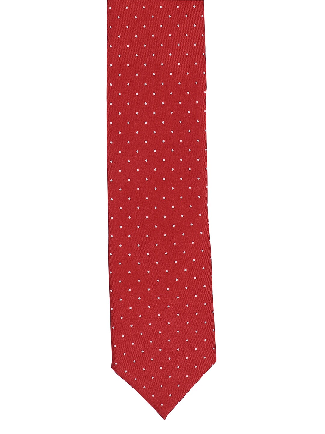 

Alvaro Castagnino Men Red & White Printed Broad Tie