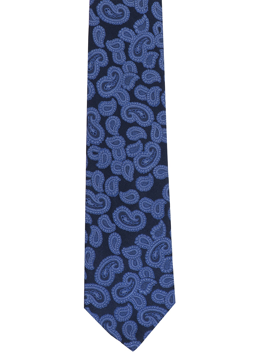 

Alvaro Castagnino Men Blue Woven Design Broad Tie