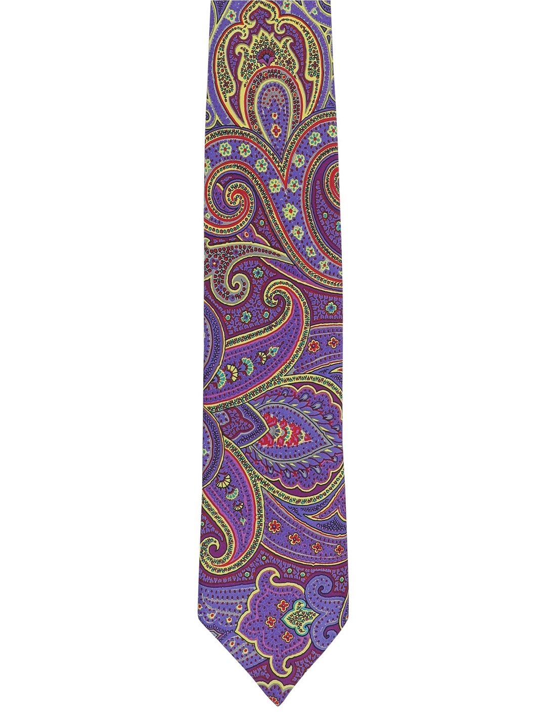 

Alvaro Castagnino Men Purple & Red Woven Design Broad Tie
