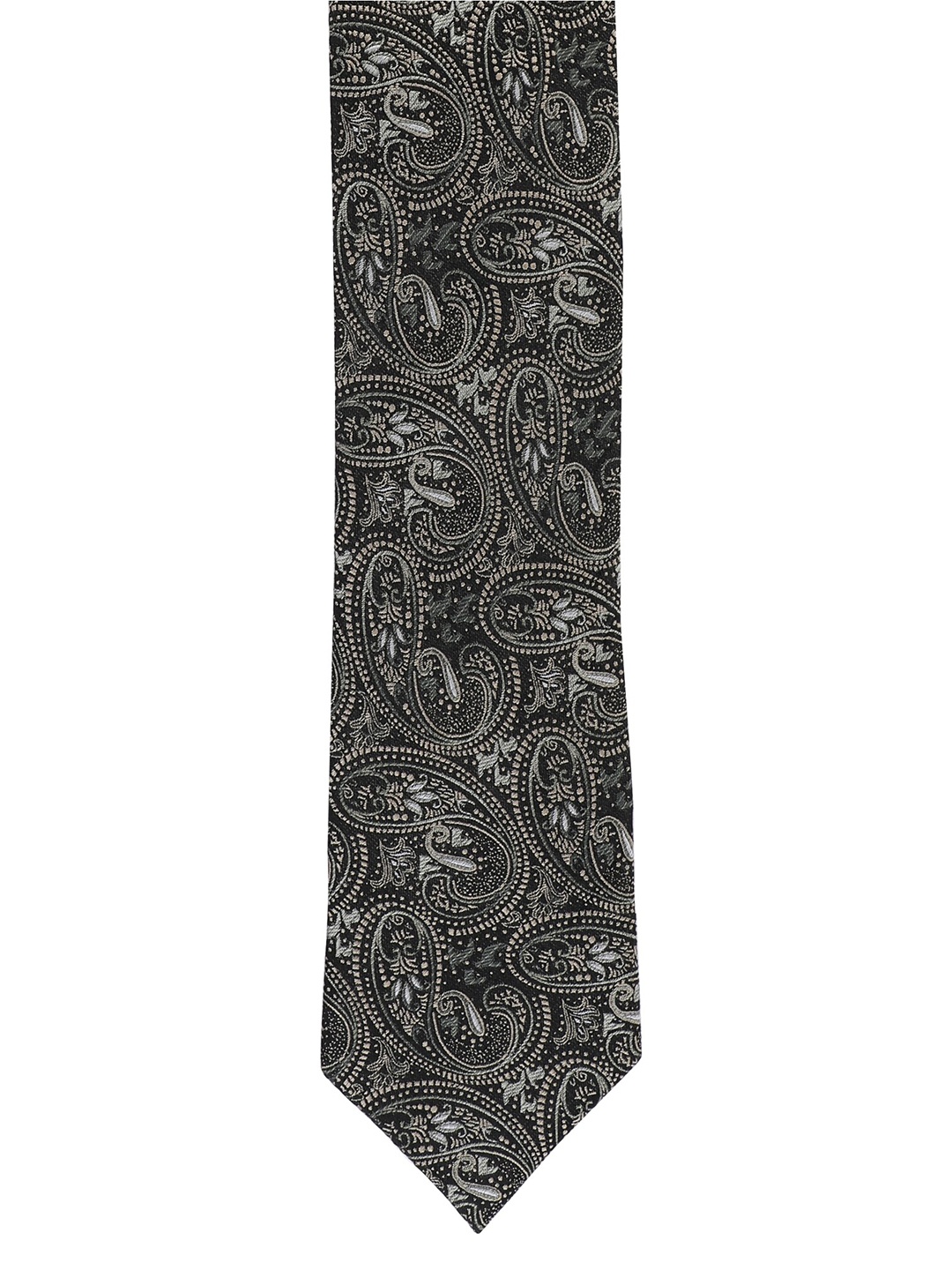 

Alvaro Castagnino Men Grey Woven Design Broad Tie