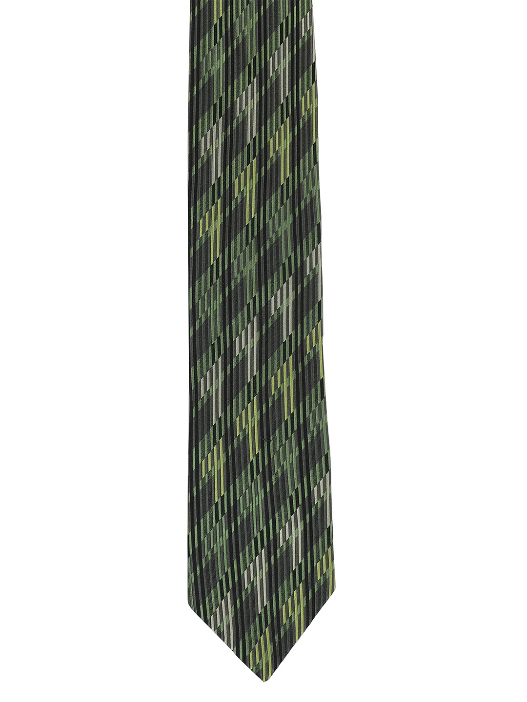

Alvaro Castagnino Men Green & Black Woven Design Broad Tie