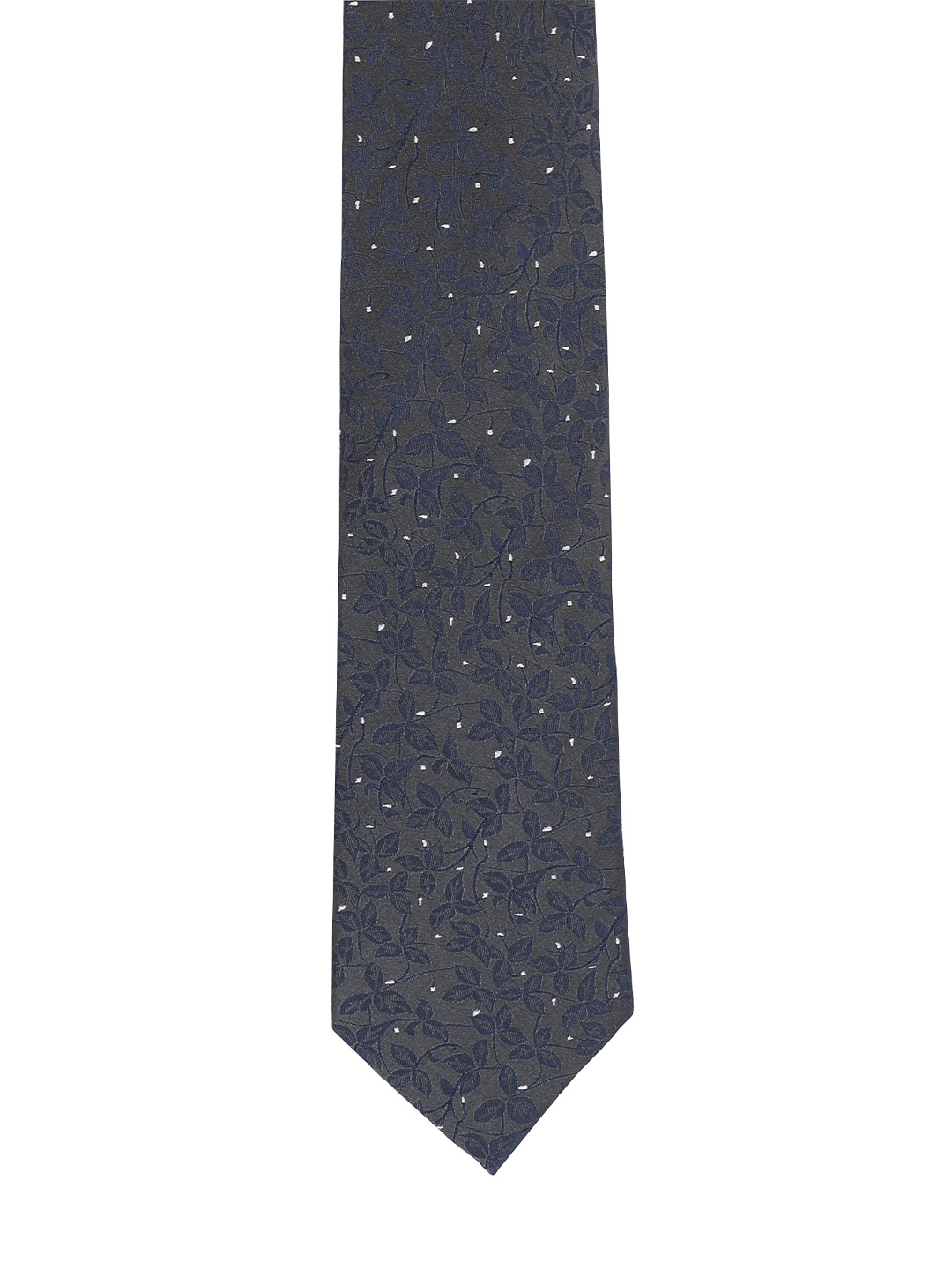 

Alvaro Castagnino Men Grey & Blue Woven Design Broad Tie