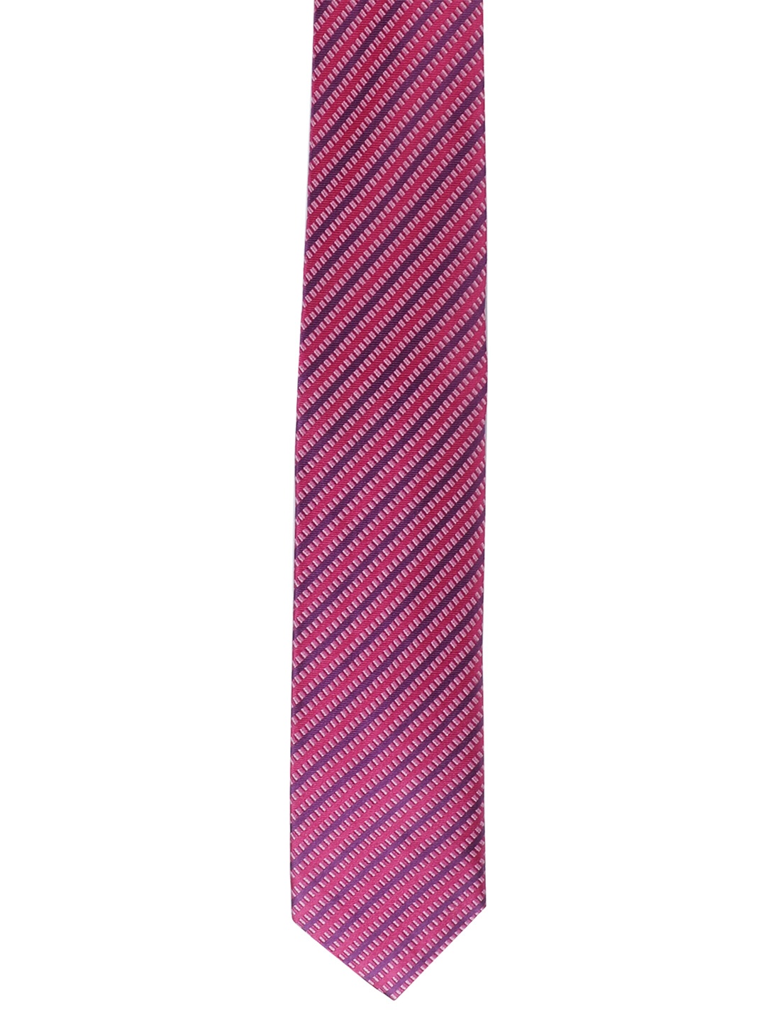 

Alvaro Castagnino Men Pink & Purple Woven Design Broad Tie
