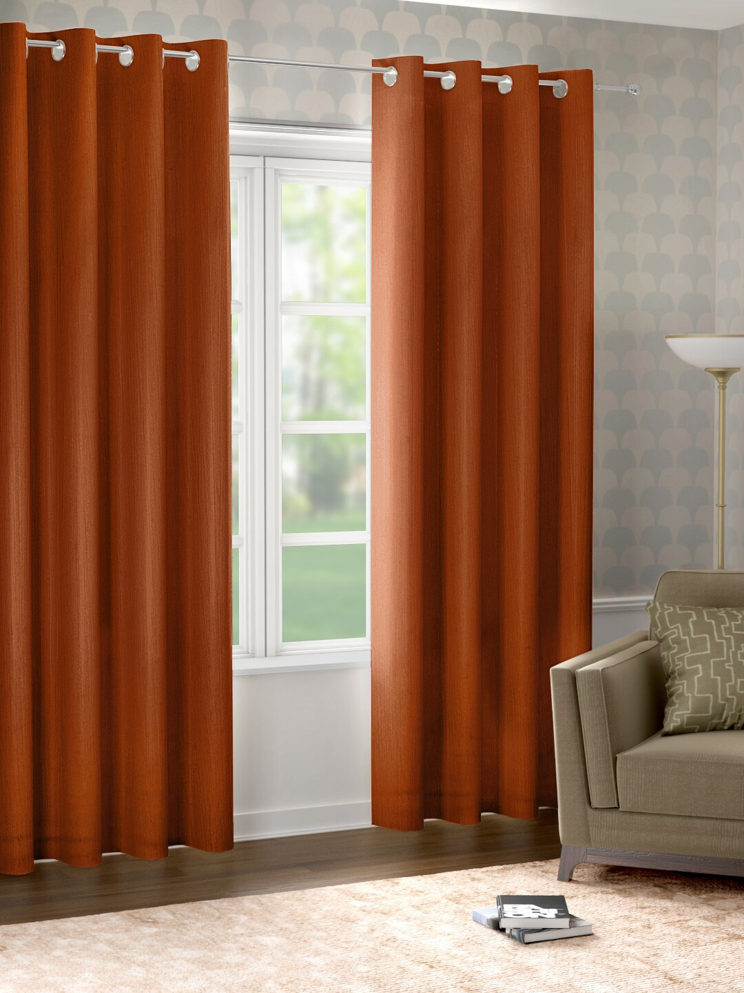 

Raymond Home Brown Door Curtain