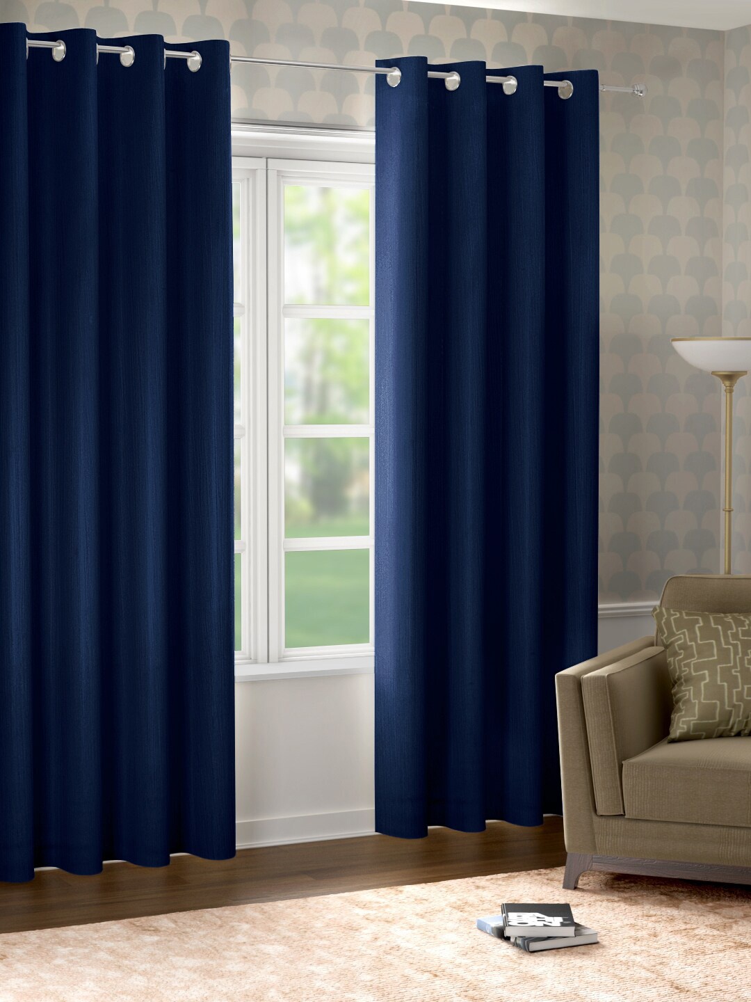 

Raymond Home Blue Door Curtain
