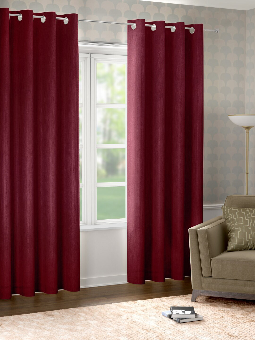 

Raymond Home Purple Door Curtain