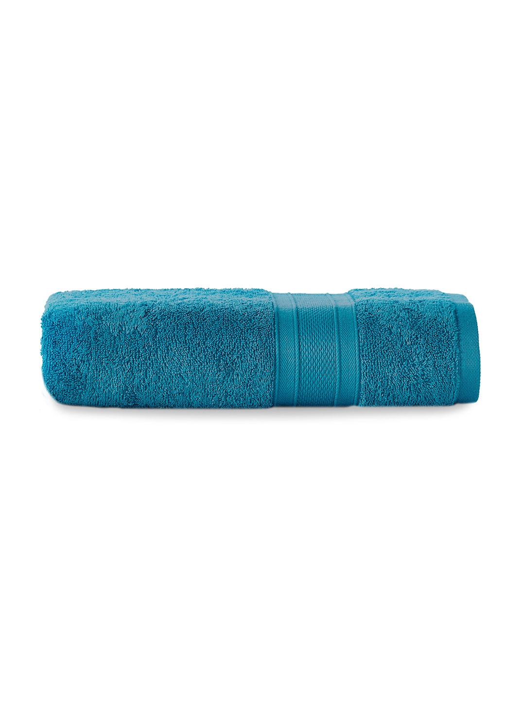 

MYTRIDENT Teal Blue Solid Pure Cotton 500 GSM Soft Plush Bath Towel